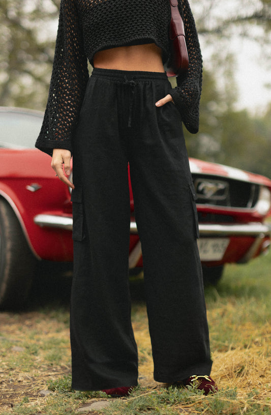 Pants Lino Cargo Black
