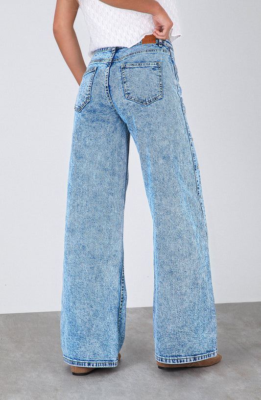 Pantalón Franja Estrella Blue