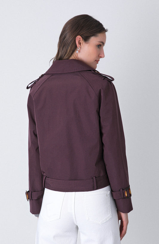 Trench Corto Purple
