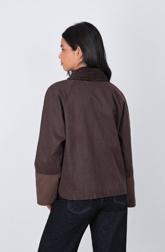 Chaqueta Encerada Brown