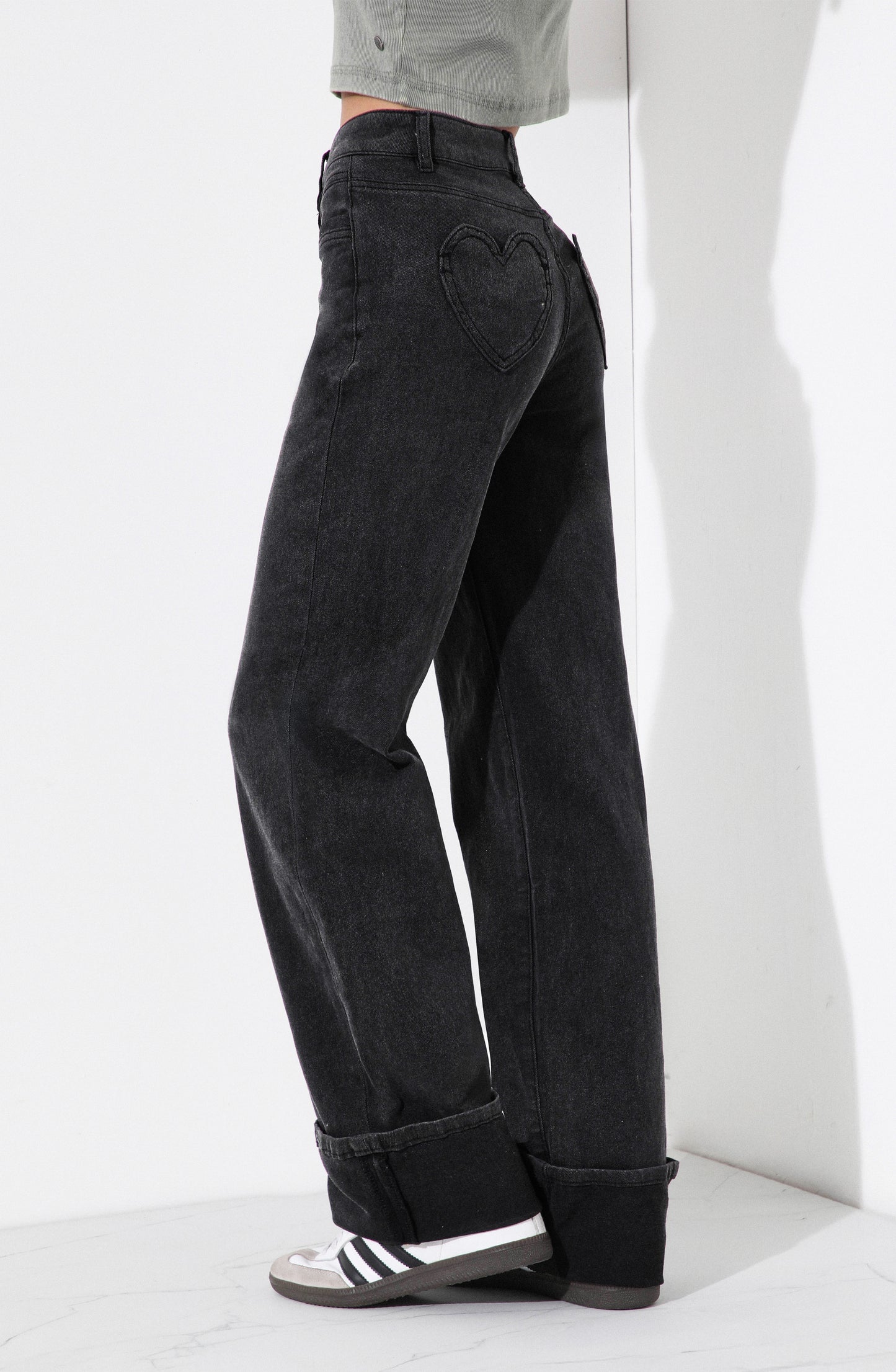 Pants Wide Leg Corazón Black