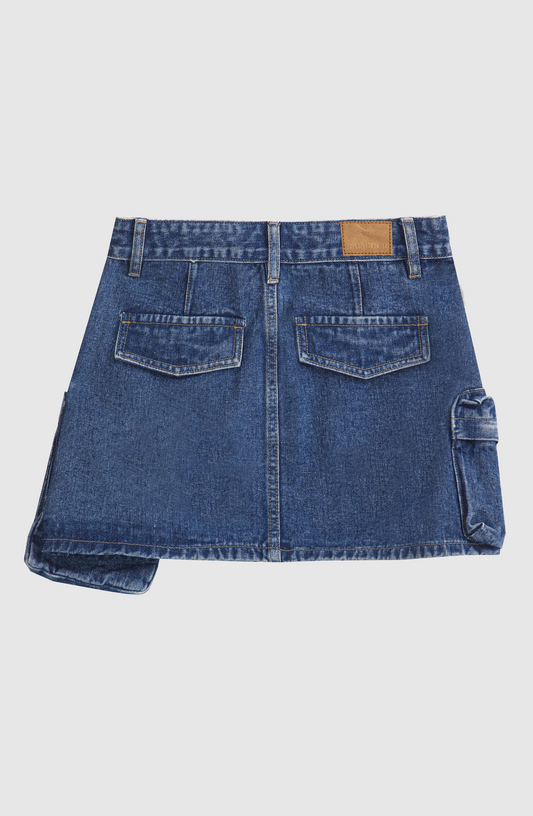 Falda Bolsillos Blue