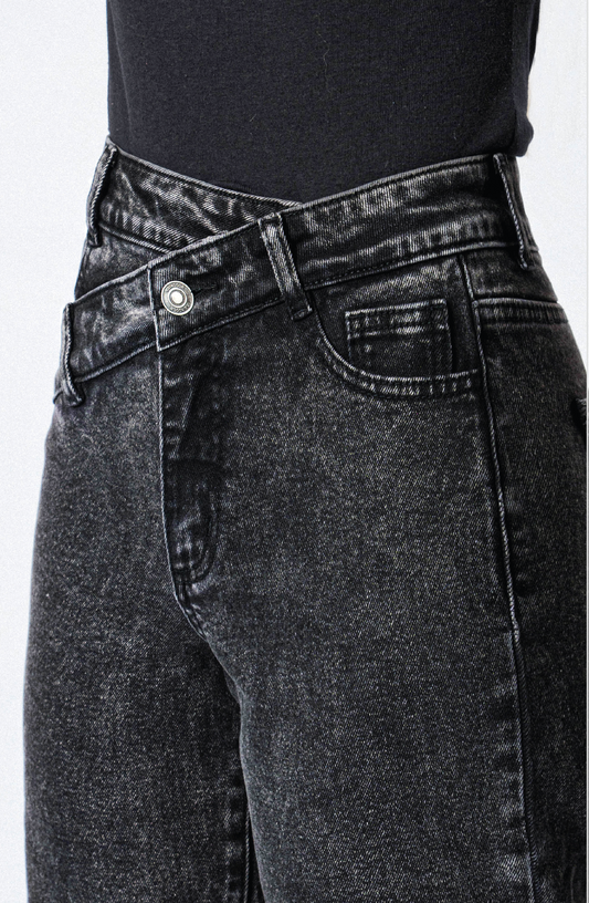 Pantalón Pretina Cruzada Black