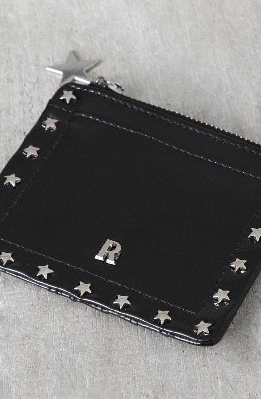 Tarjetero Tachas Estrella Black