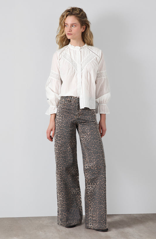 Pantalón Animal Print Straight