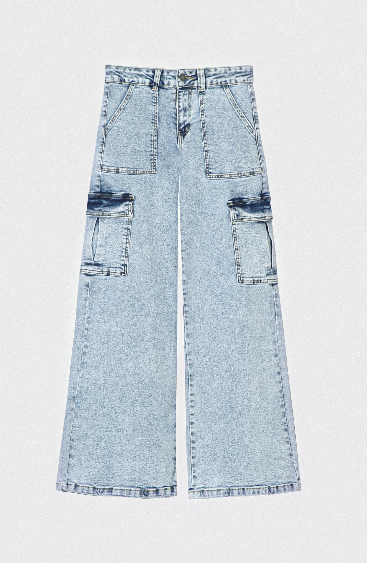 Pantalón Wide Leg Bag Blue