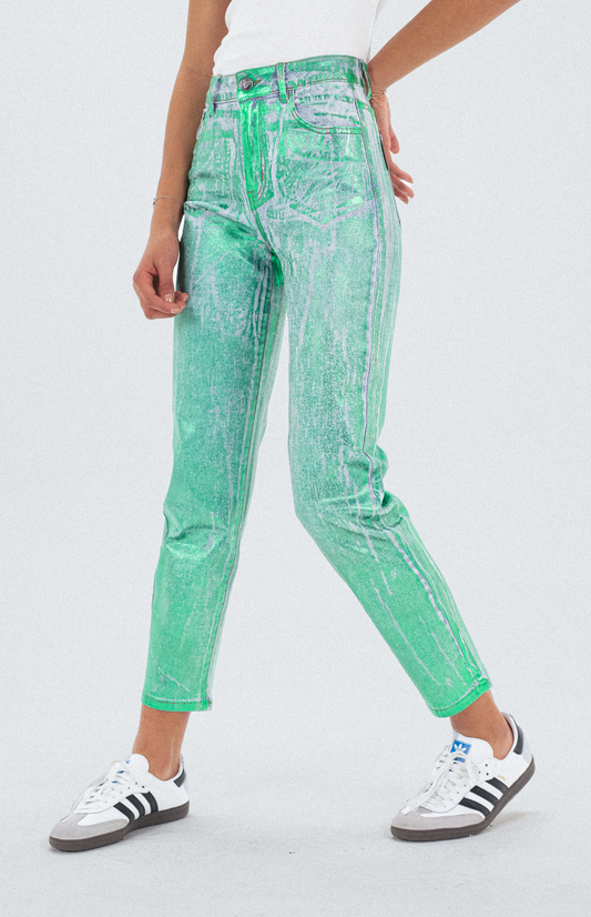Pants Foil Green