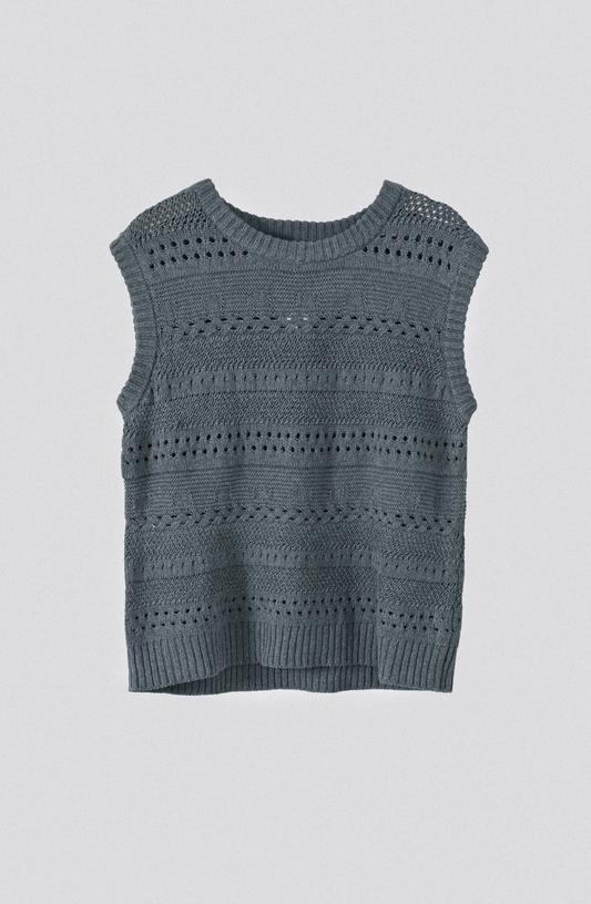 Sweater Vest Trenzado Gray