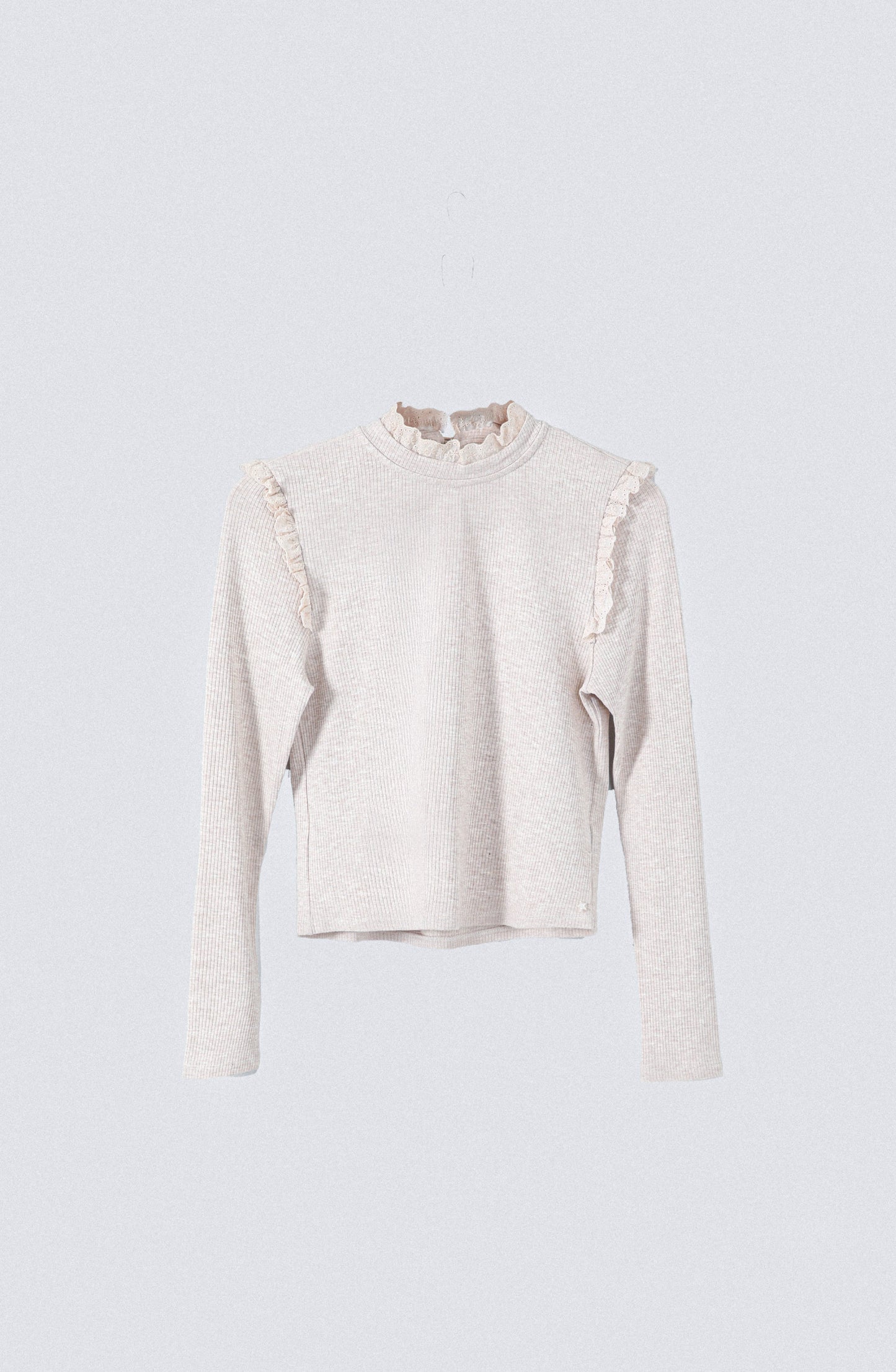 Polera Manga Larga Vuelos Beige