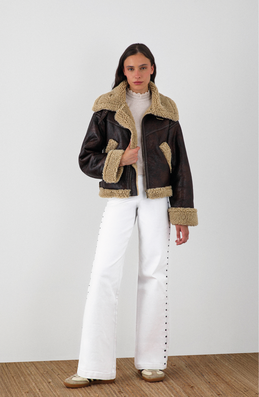 Chaqueta Aviadora Bonded Brown R