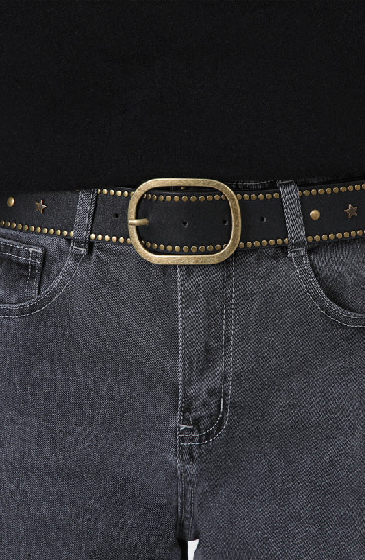 Cinturón Estrellas Tachas Black