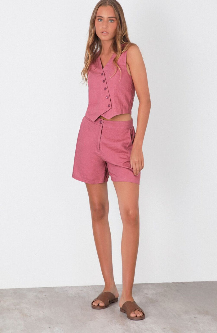 Short Pretina Elasticada Pink