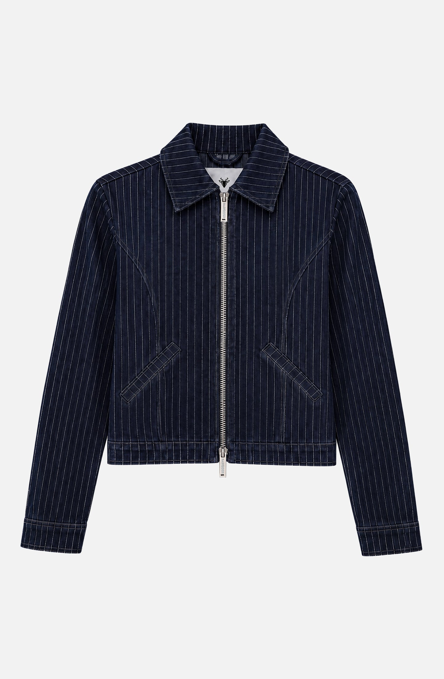 Chaqueta Denim Rayas Indigo