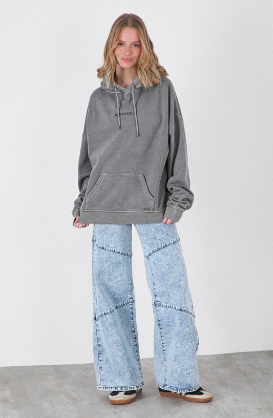 Polerón Hoodie Raindoor Box Grey