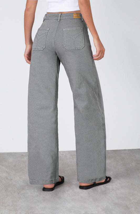 Pantalón Straight Pocket Grey