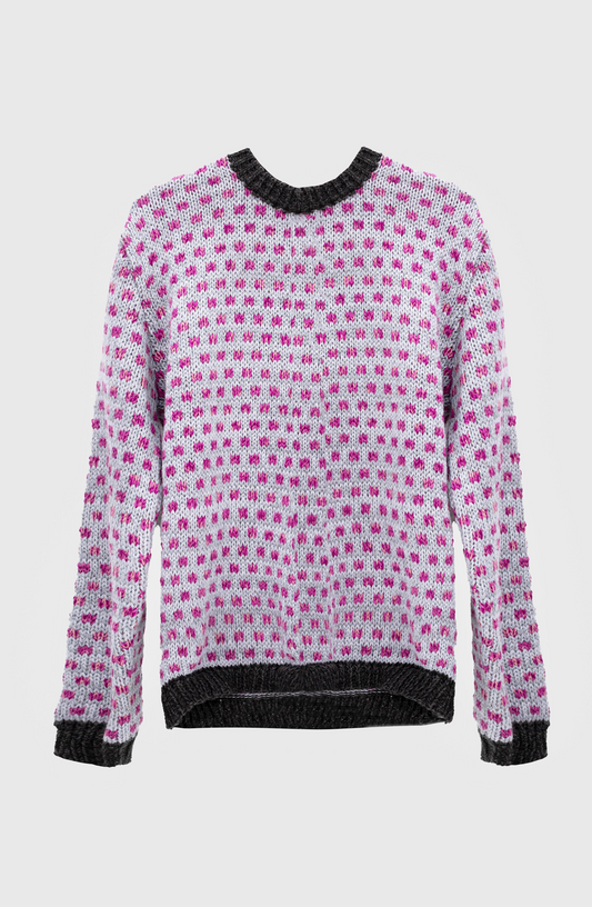 Sweater Jacquard Blue