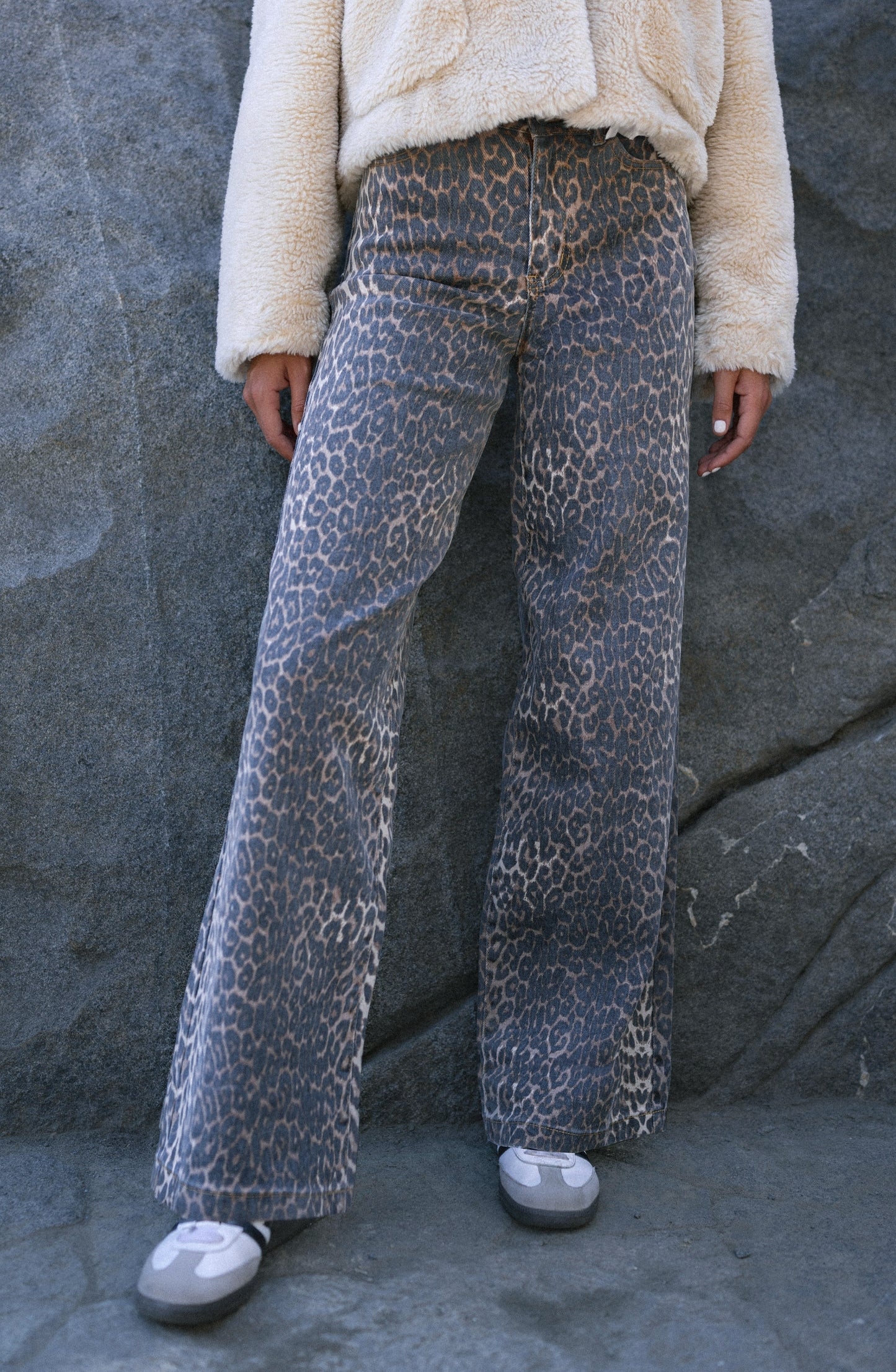 Pantalón Animal Print Straight