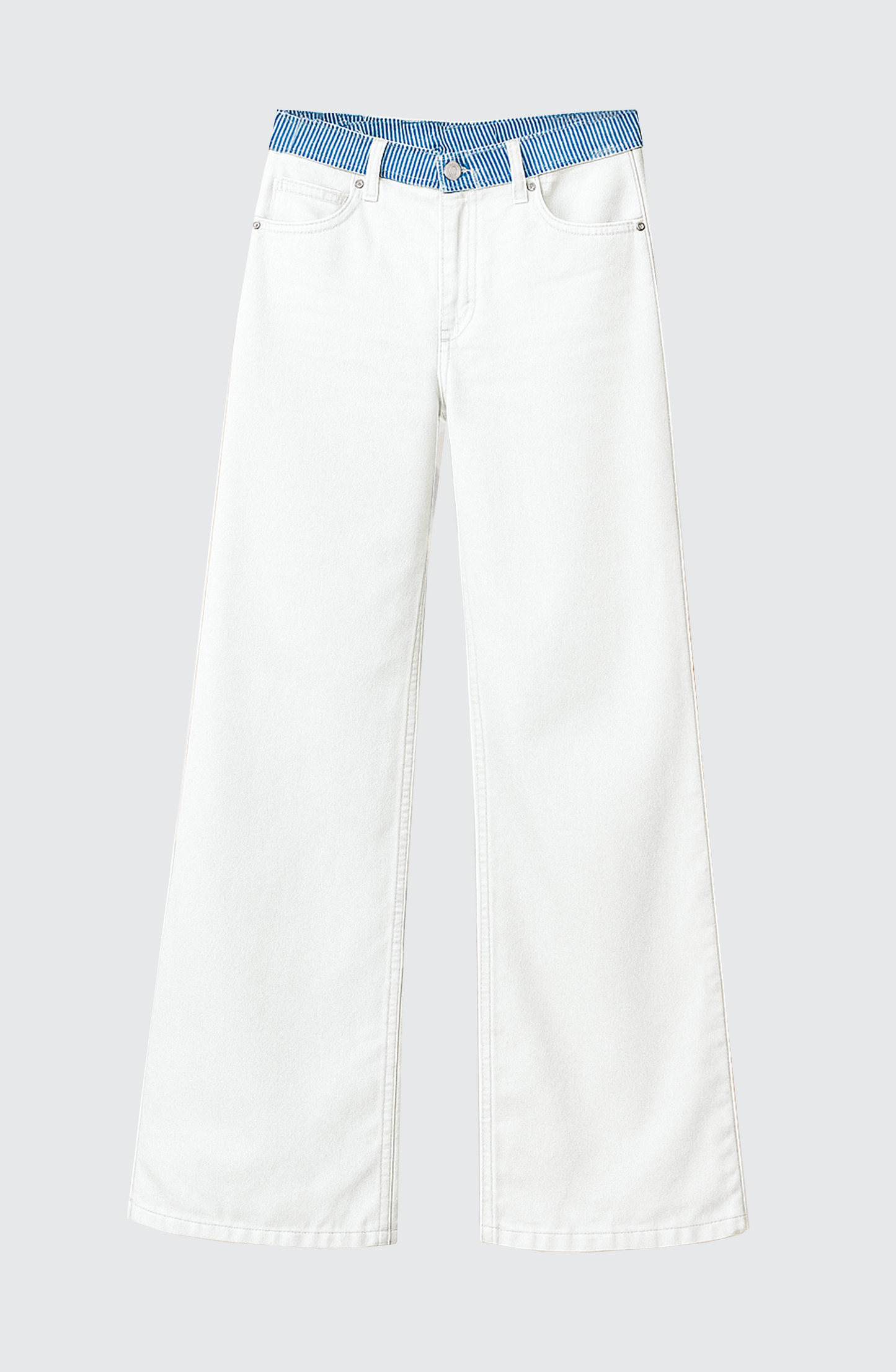 Pantalón Pretina Rayas White