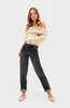 Sweater Low Shoulder Beige