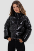 Puffer Metalizada Black