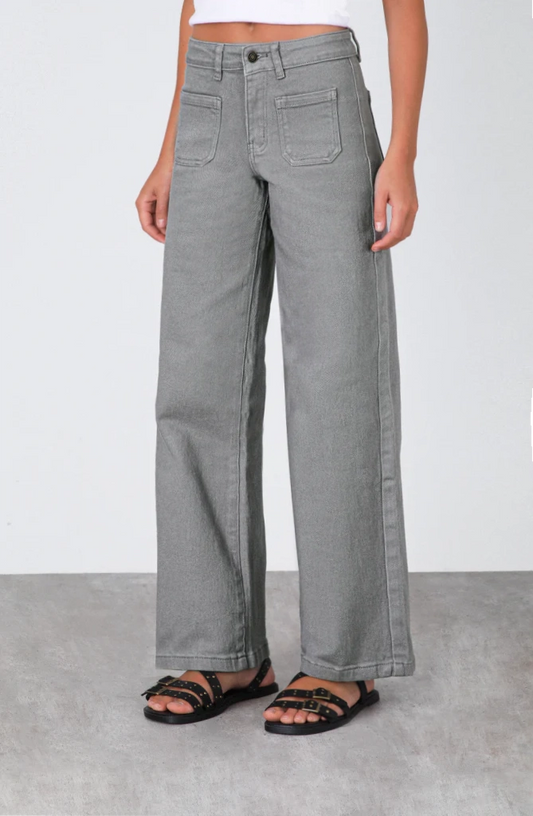 Pantalón Straight Pocket Grey