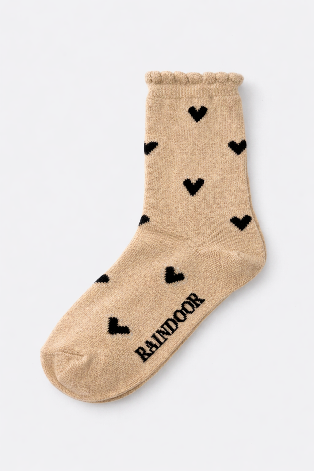 Calcetín Corazón Ecru