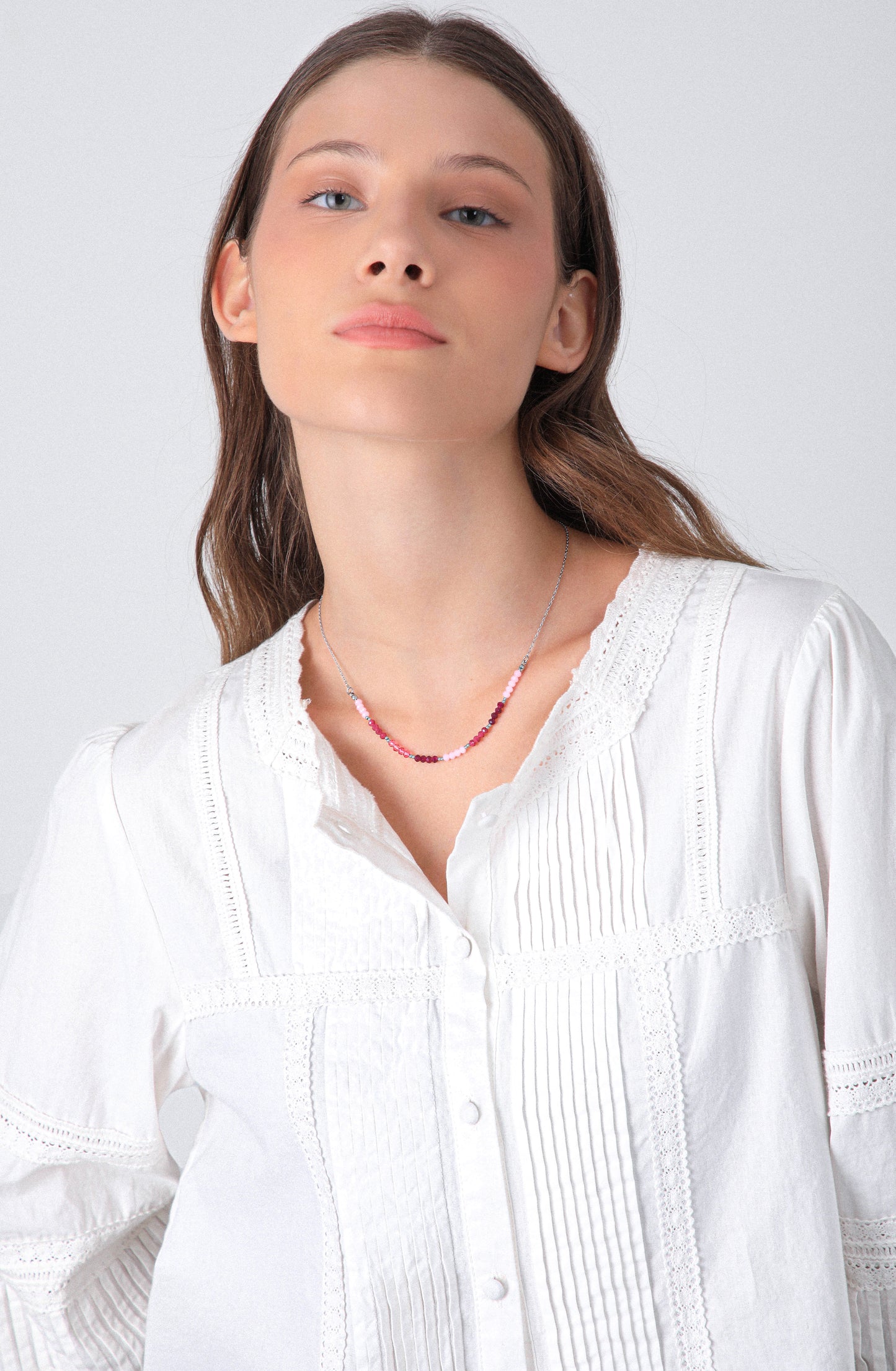 Collar Mostacillas Silver
