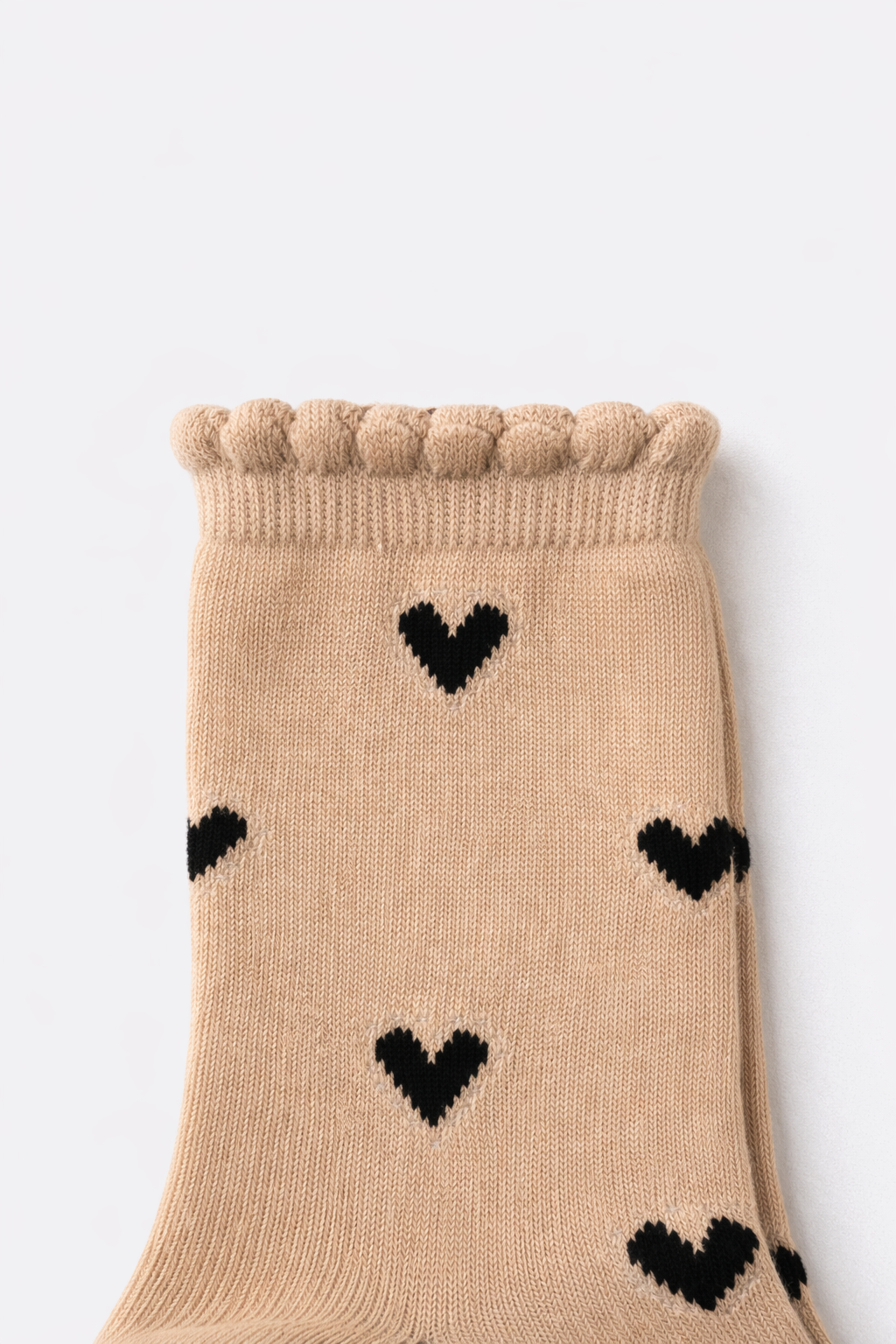 Calcetín Corazón Ecru