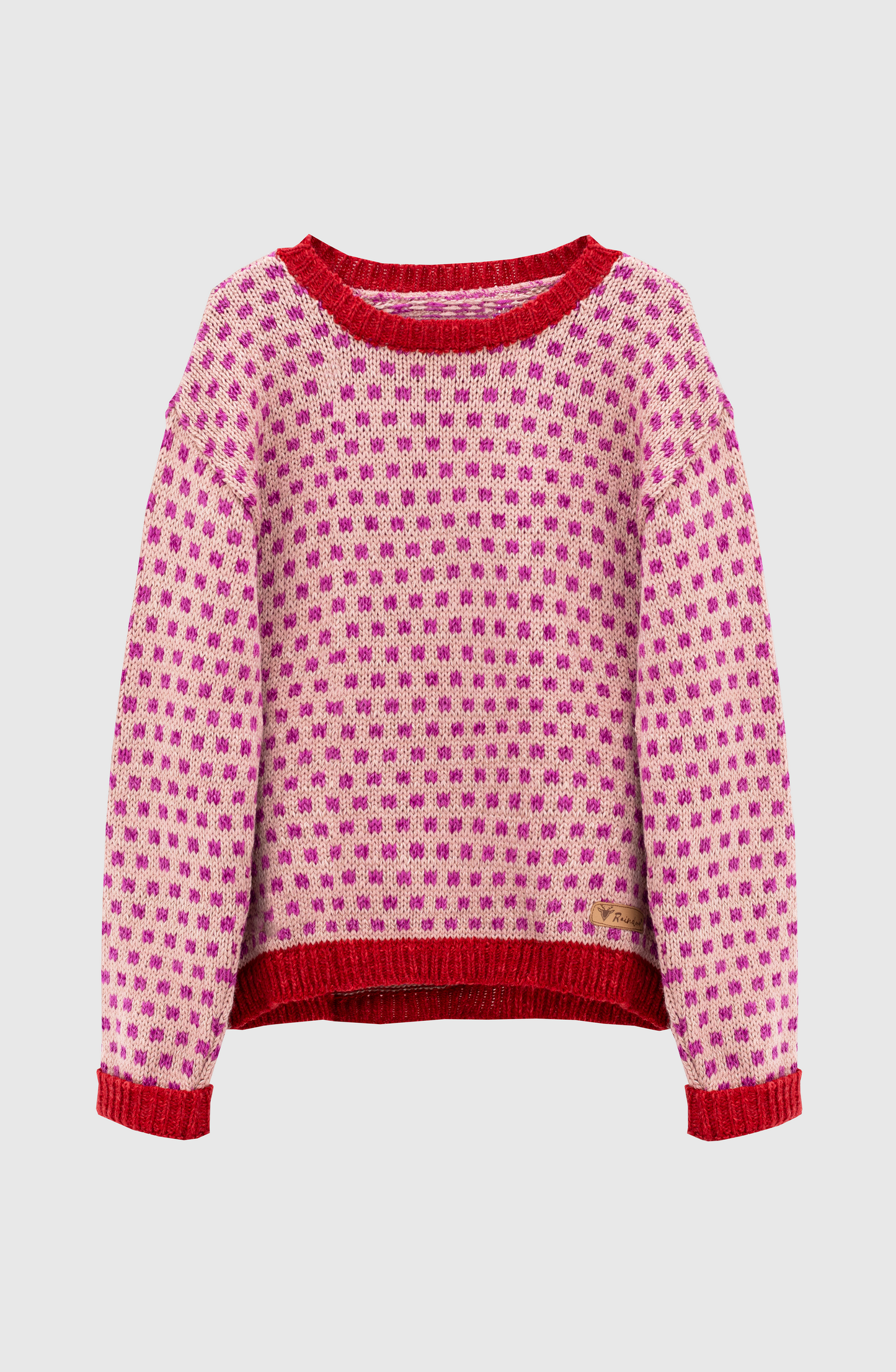 Sweater Jacquard Pink