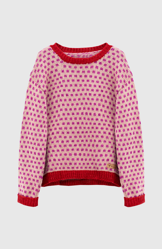 Sweater Jacquard Pink