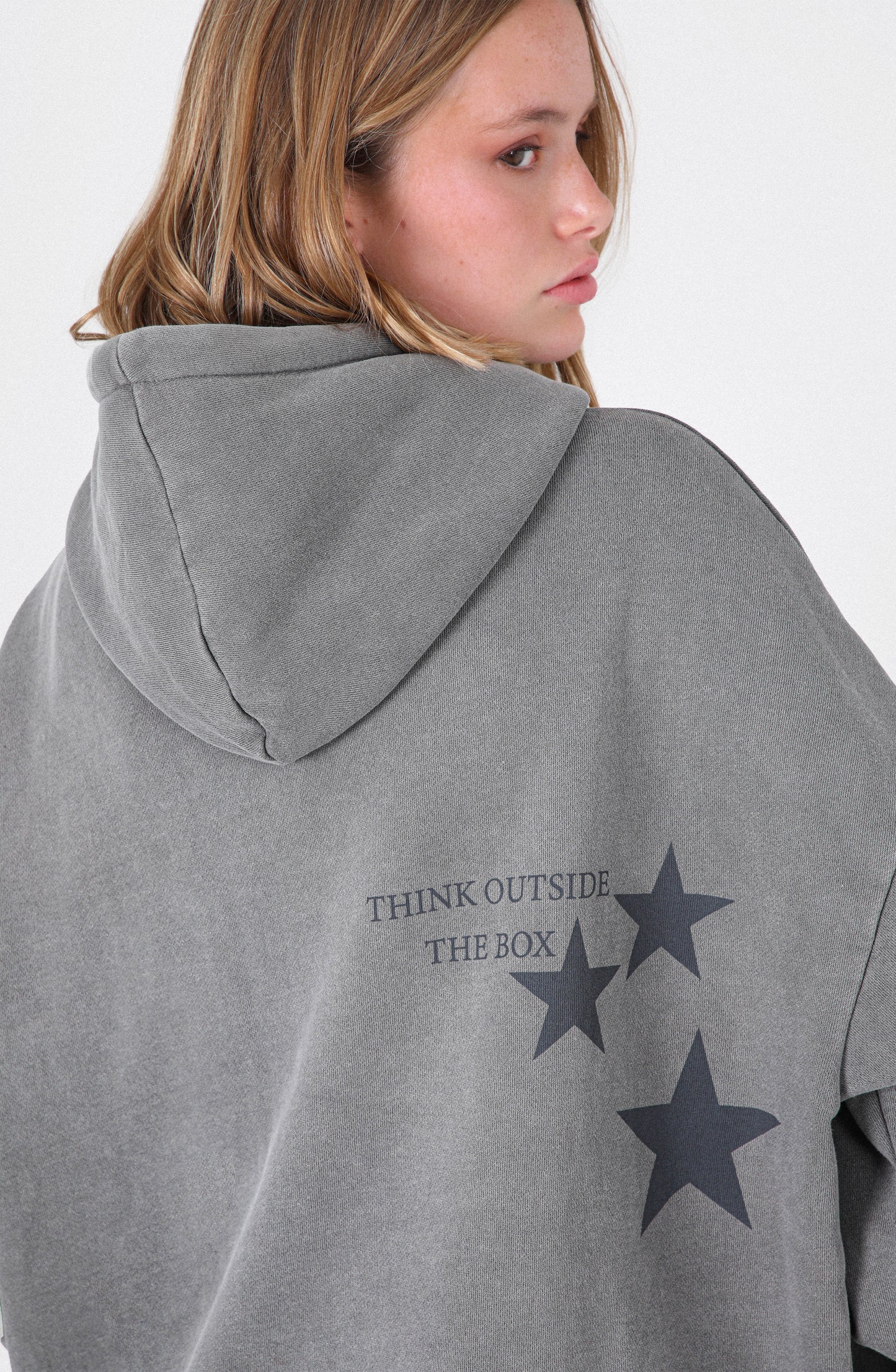 Polerón Hoodie Raindoor Box Grey