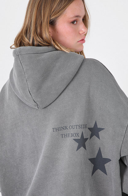 Polerón Hoodie Raindoor Box Grey