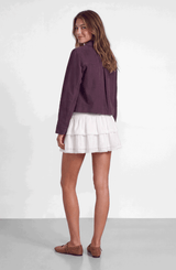 Falda Cotton Lace White