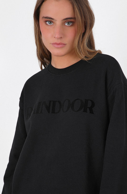 Polerón Crew Neck Logo Velvet Black