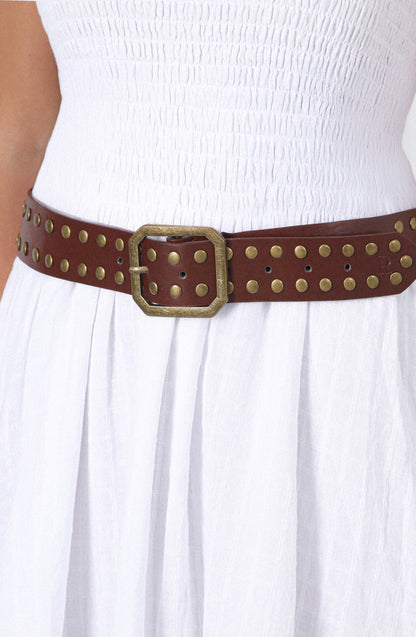 Cinturón Tachas Brown