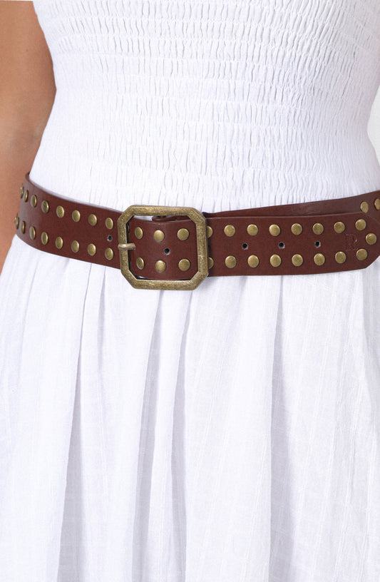 Cinturón Tachas Brown