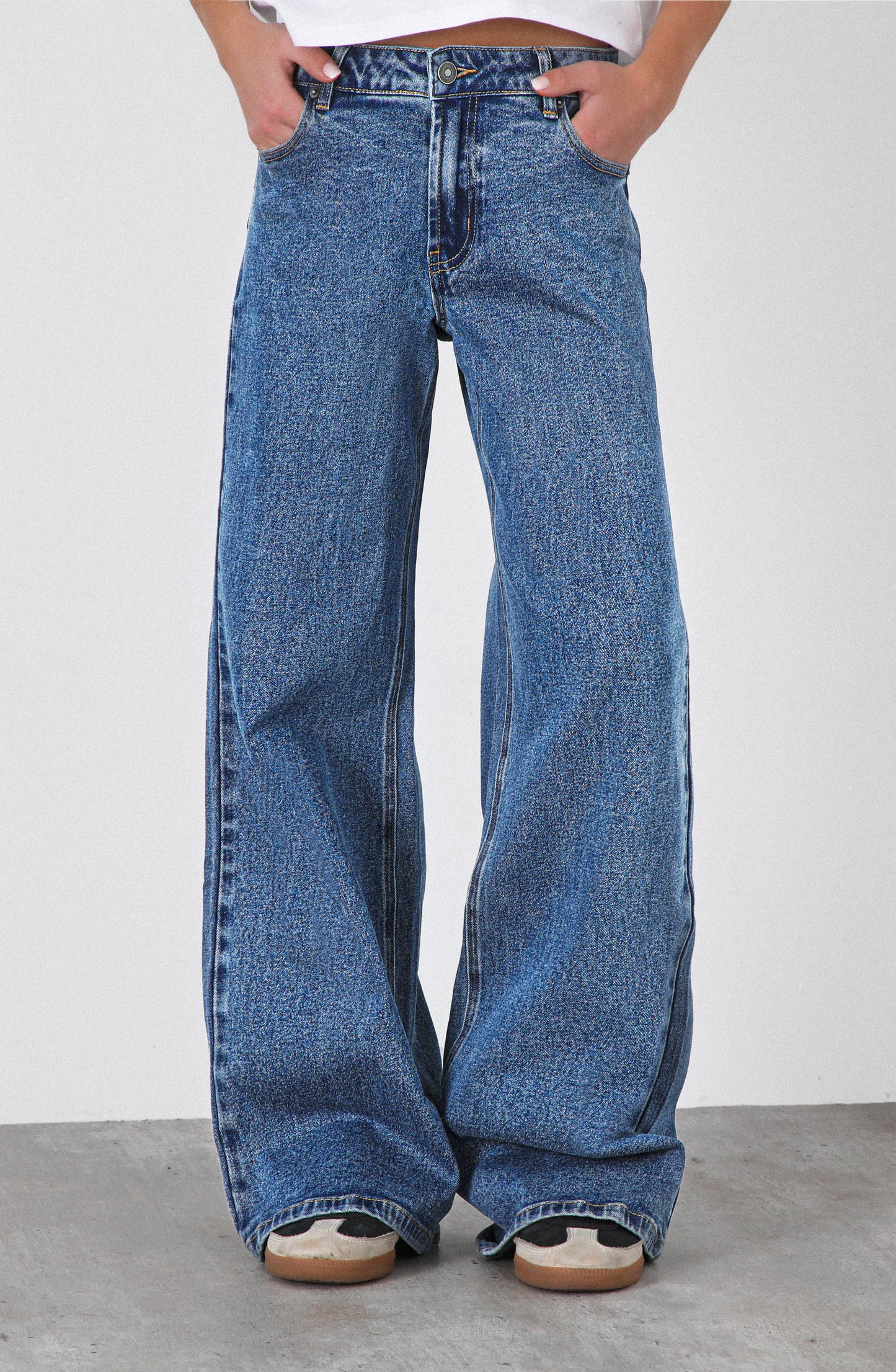 Pantalón Tiro Bajo Blue