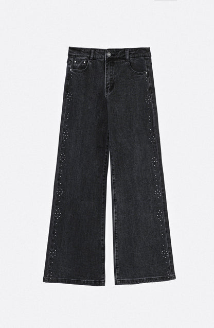 Pantalón Estrellas Tachas Black