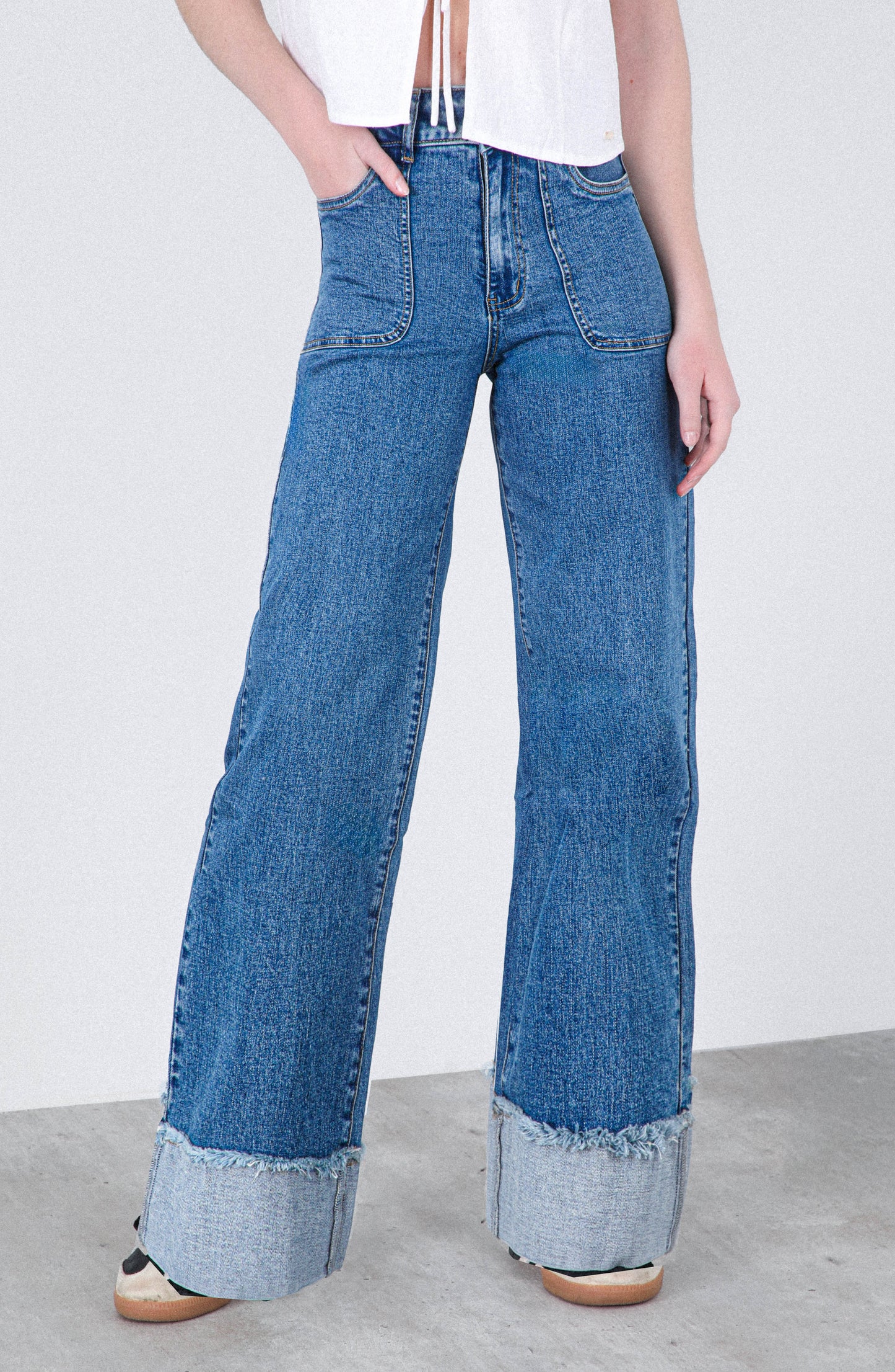 Pantalón Wide Leg Sun Blue