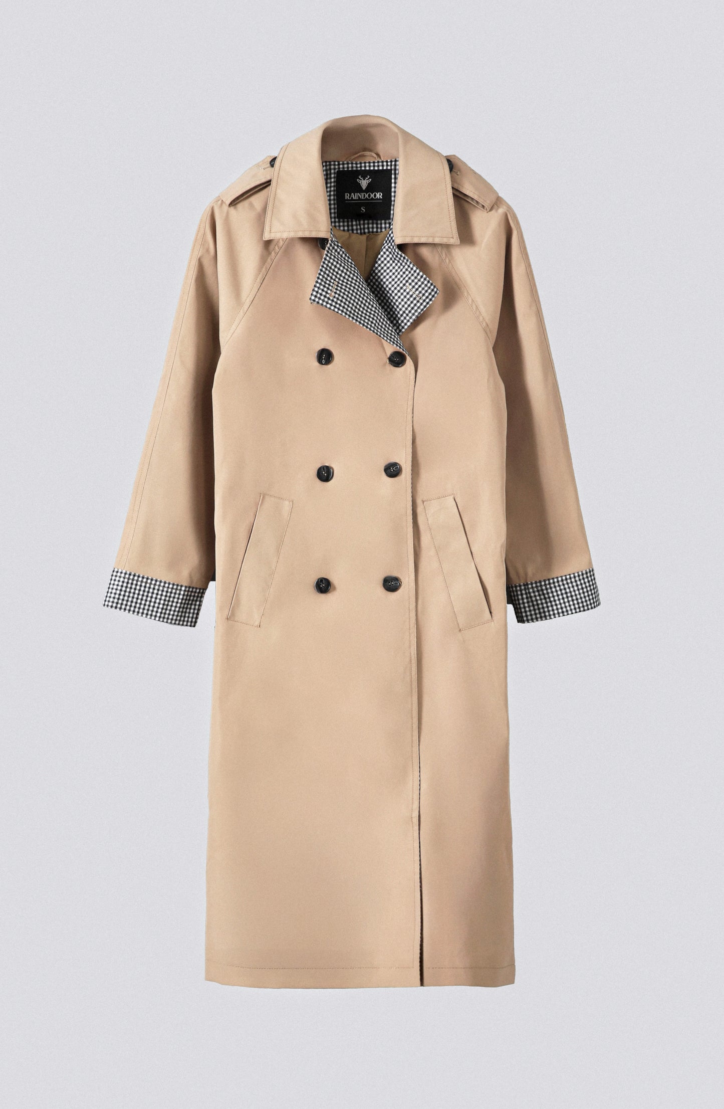 Abrigo Trench Vichy Beige