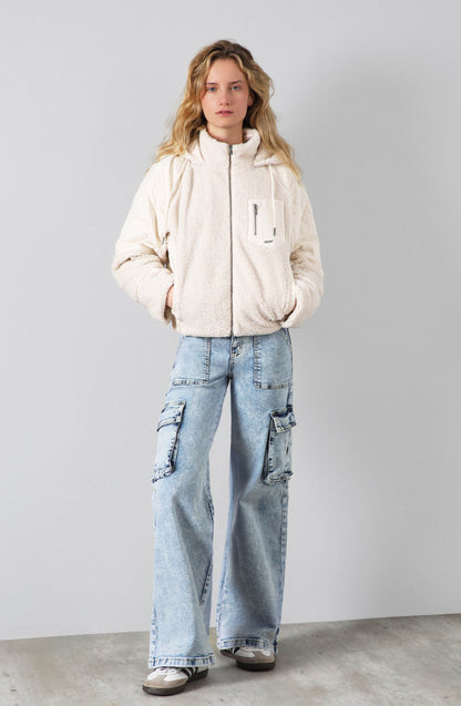 Chiporro Sherpa Quilt Ecru