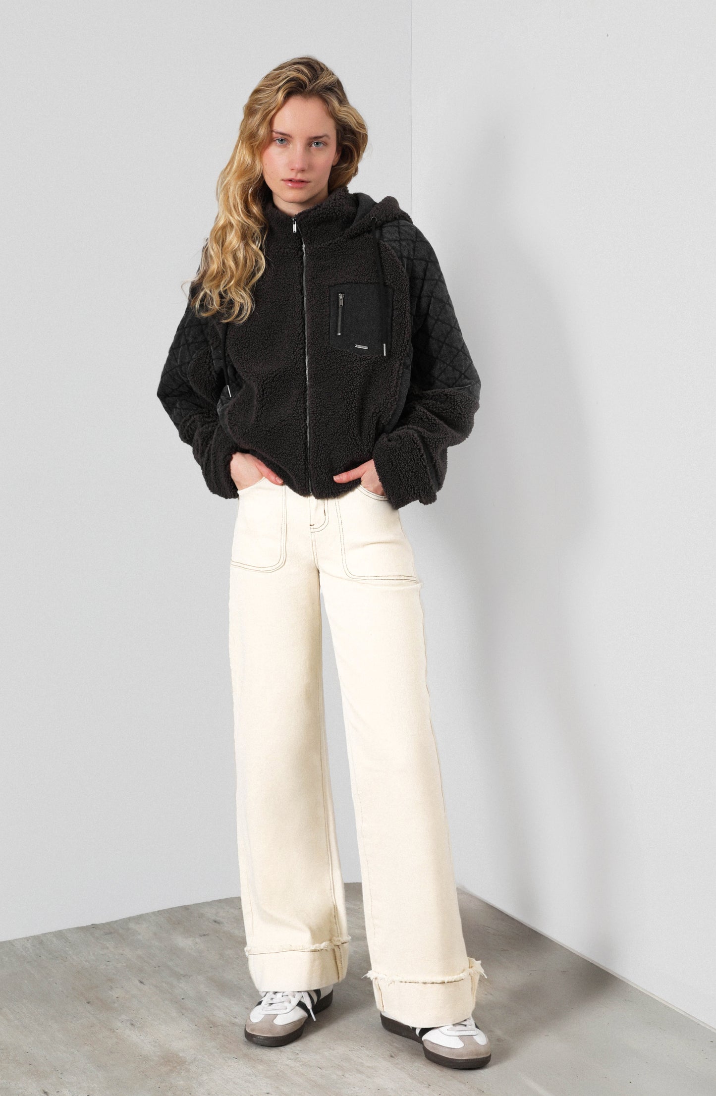 Chiporro Sherpa Quilt Gray