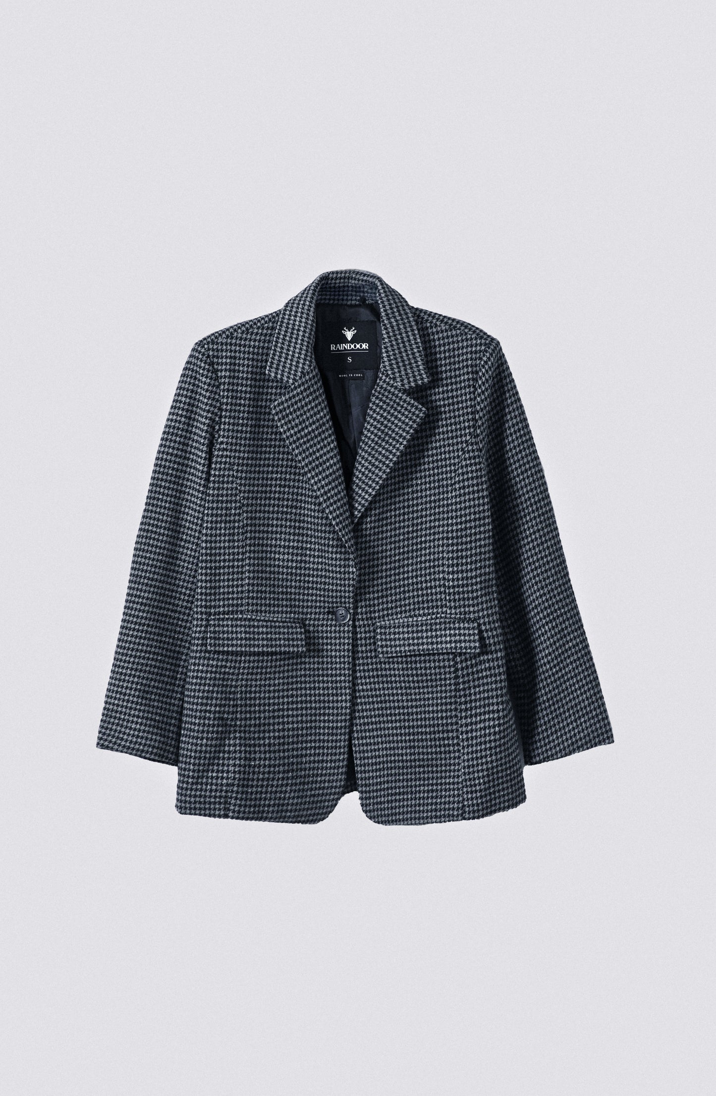 Blazer Tejido Tartan Gray