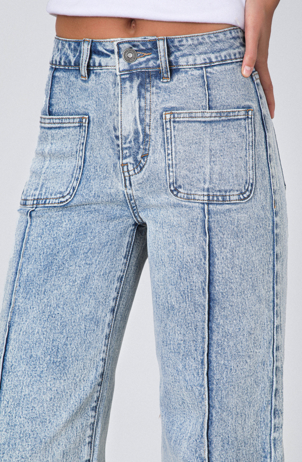 Pantalón Wide Leg Pocket Blue