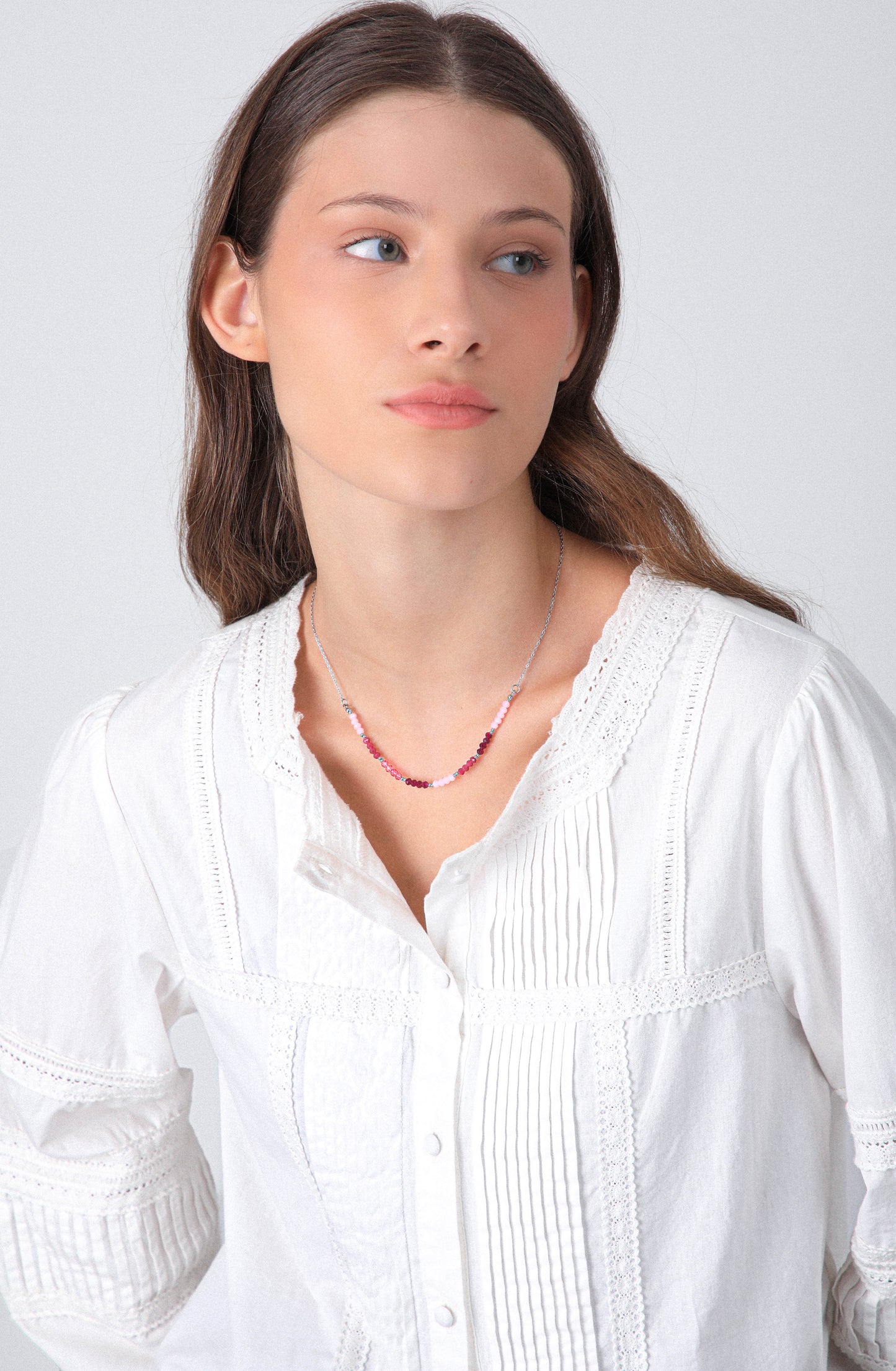 Collar Mostacillas Silver