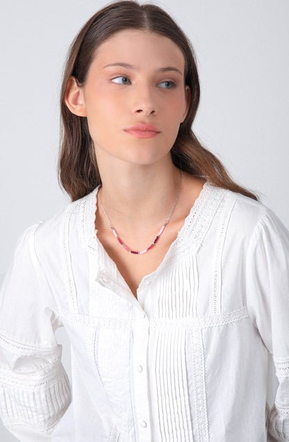 Collar Mostacillas Silver