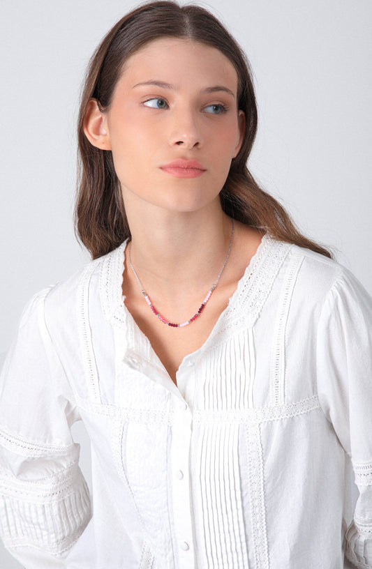 Collar Mostacillas Silver