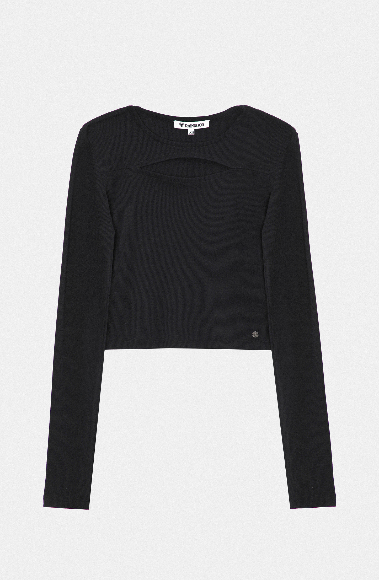 Top Cut Out Canalé Black