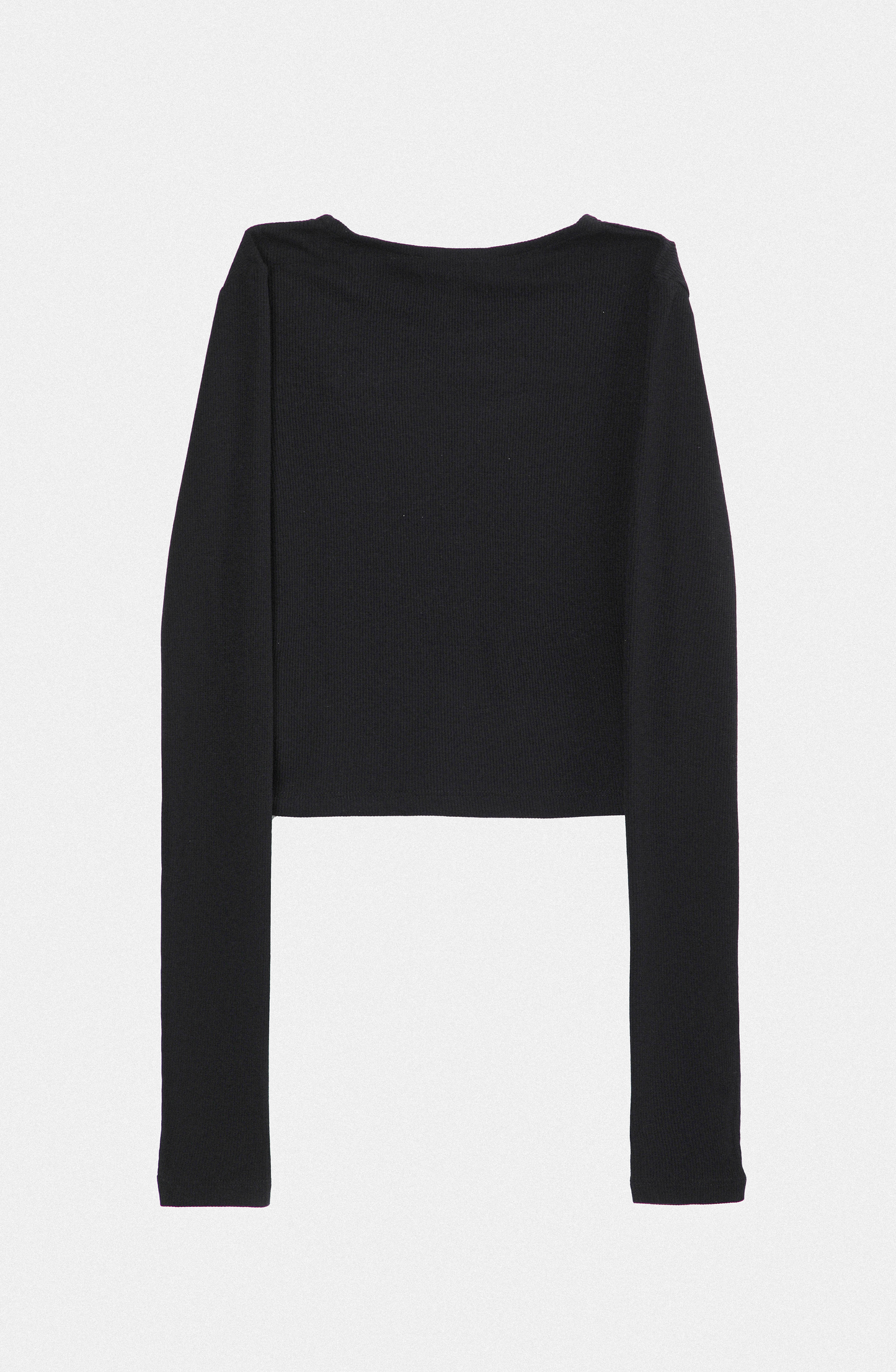 Top Cut Out Canalé Black