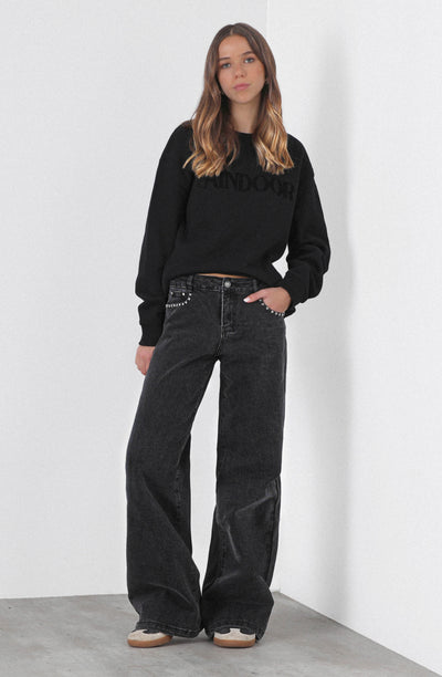 Pantalón Estrella Bolsillo Black